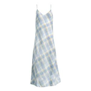 Dannijo Plaid Slip Dress